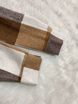 Chic Oversized Plaid Coat image 7