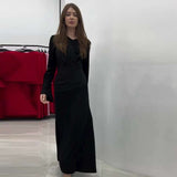 Elegant Runway Maxi Dress - M, Black image