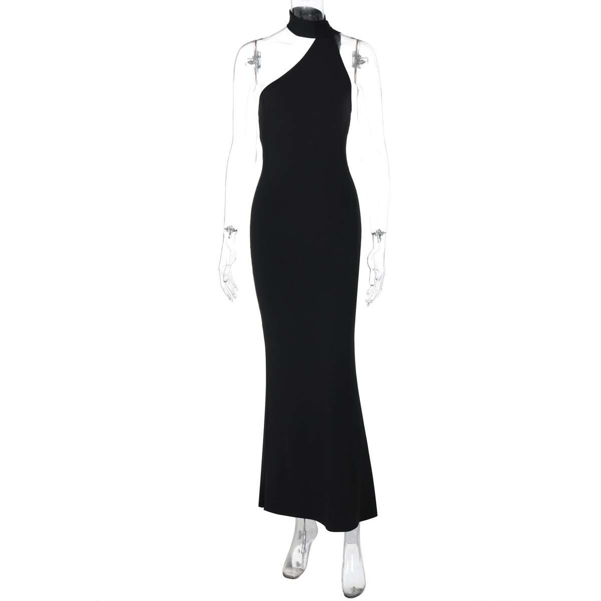 Asymmetrical Cutout Maxi Dress image 3