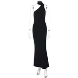 Asymmetrical Cutout Maxi Dress image 3