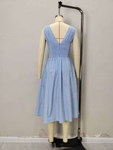 Sleeveless Maxi Dress with Front Tie Detail image 4