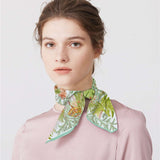 Green Trees Print Square Scarves Wraps image 1