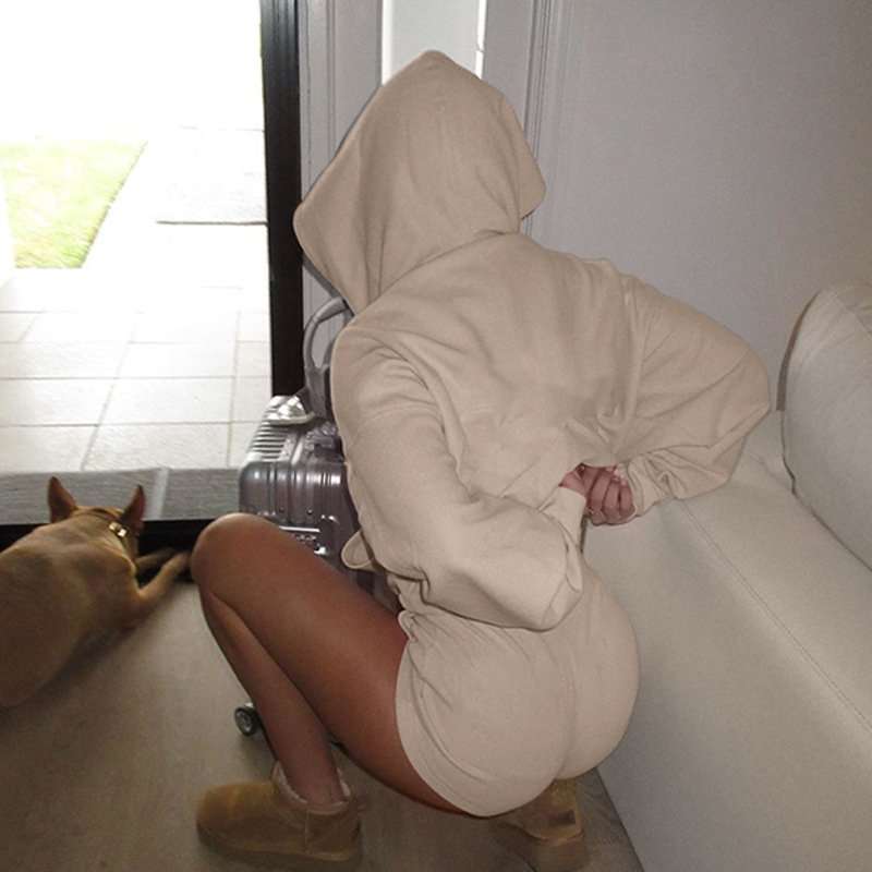 Hoodie & Shorts Coord Set image 3