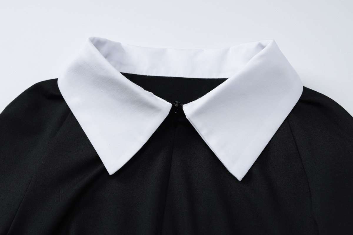 Long Sleeve Doll Collar Keyhole Back Bodysuit Top image 4