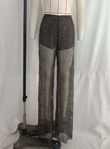 Patterned Wide-Leg Pants image 2