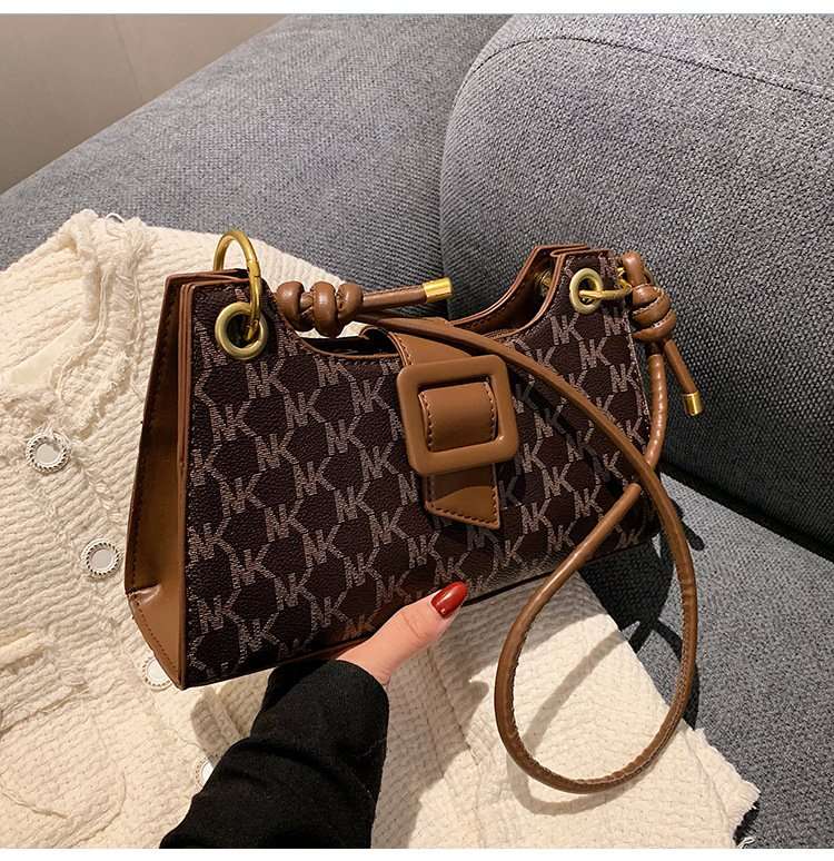 Designer-Inspired Monogram Shoulder Bag image 0