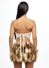 Graphic Strapless Top image 4