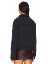 Embroidered Patch Denim Jacket image 3