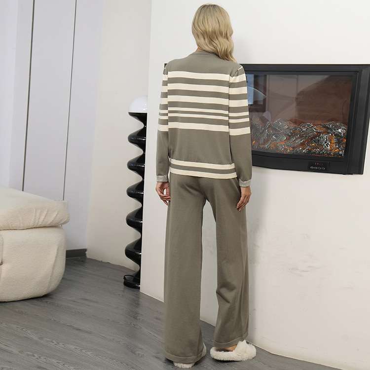 Stripes Shirts and Pants Luxury TrackSets image 3