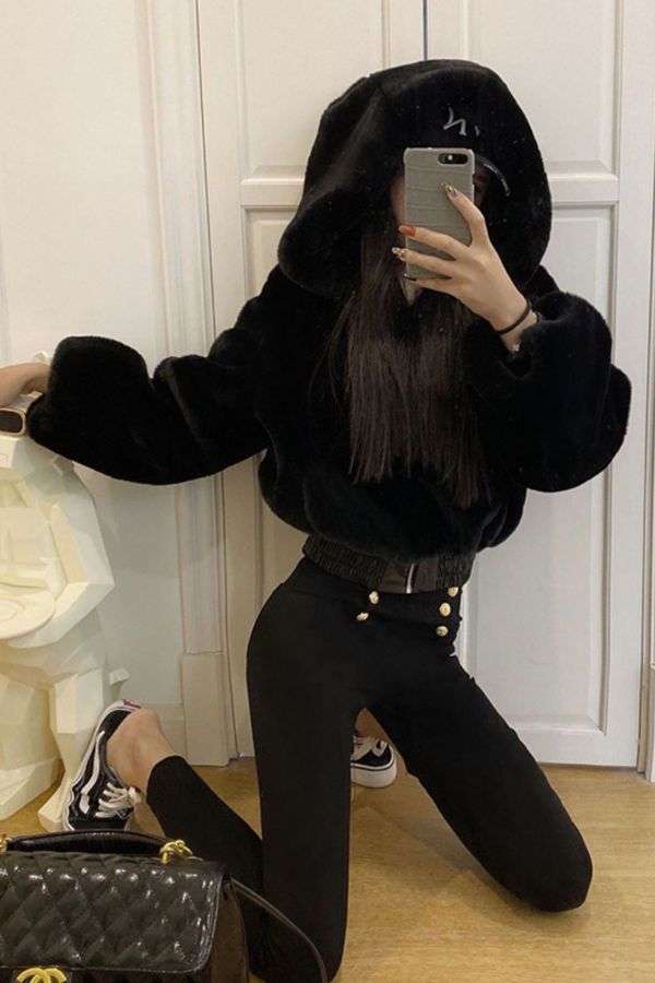 Cardigan Loose Collar Zip-up Long Sleeves Jacket image 3