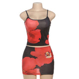 Bold Floral Print Two-Piece Set image 2
