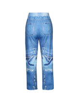 Stylish Distressed Blue Jeans image 5