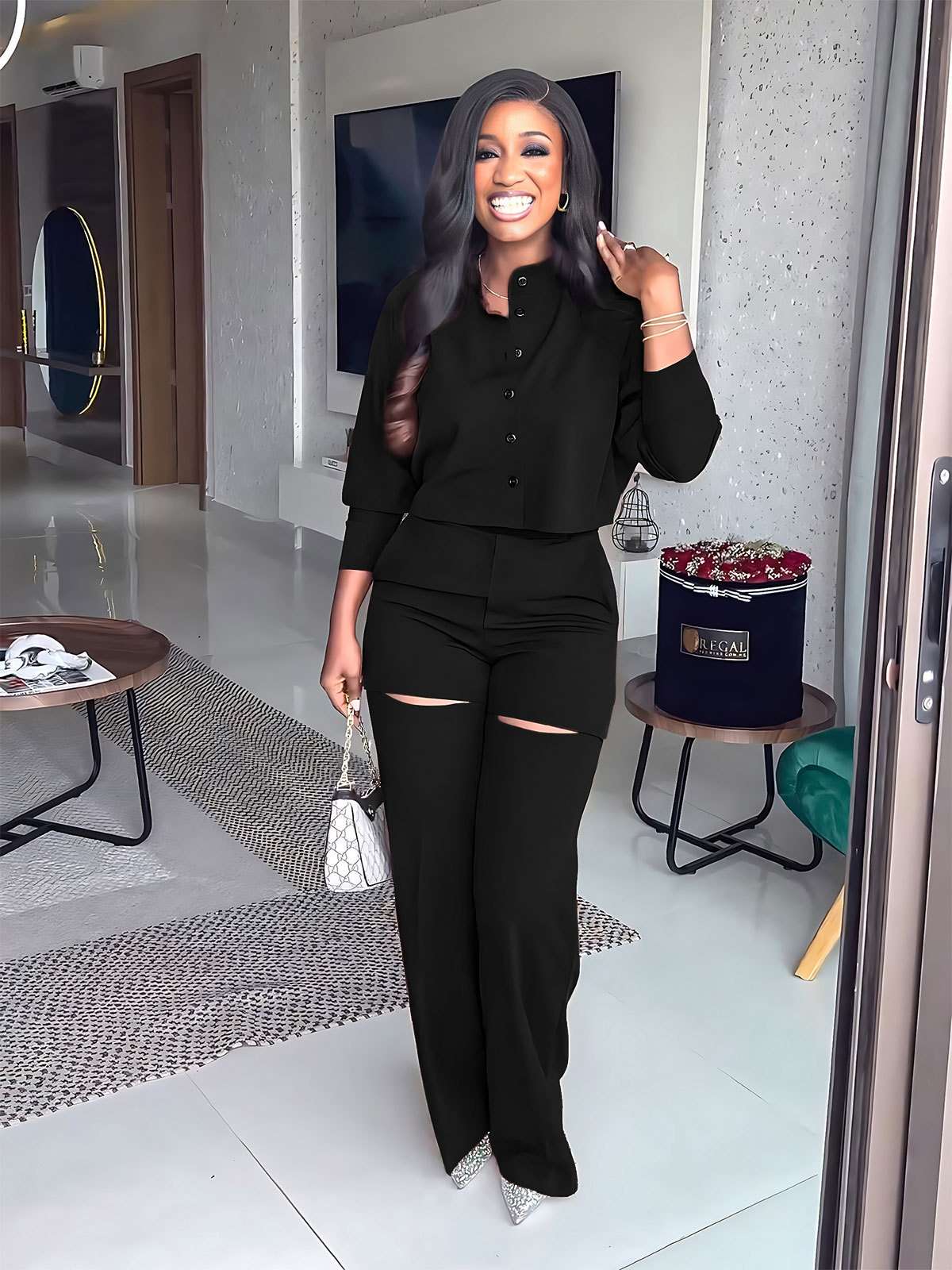 Crop Top and Pant Set image 1