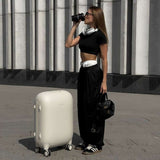 Straight Fit Flat-Front Pants image 3