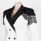 Elegant Double-Breasted Blazer with Trousers image 7