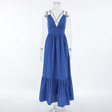 V-Neck Tiered Maxi Dress image 3