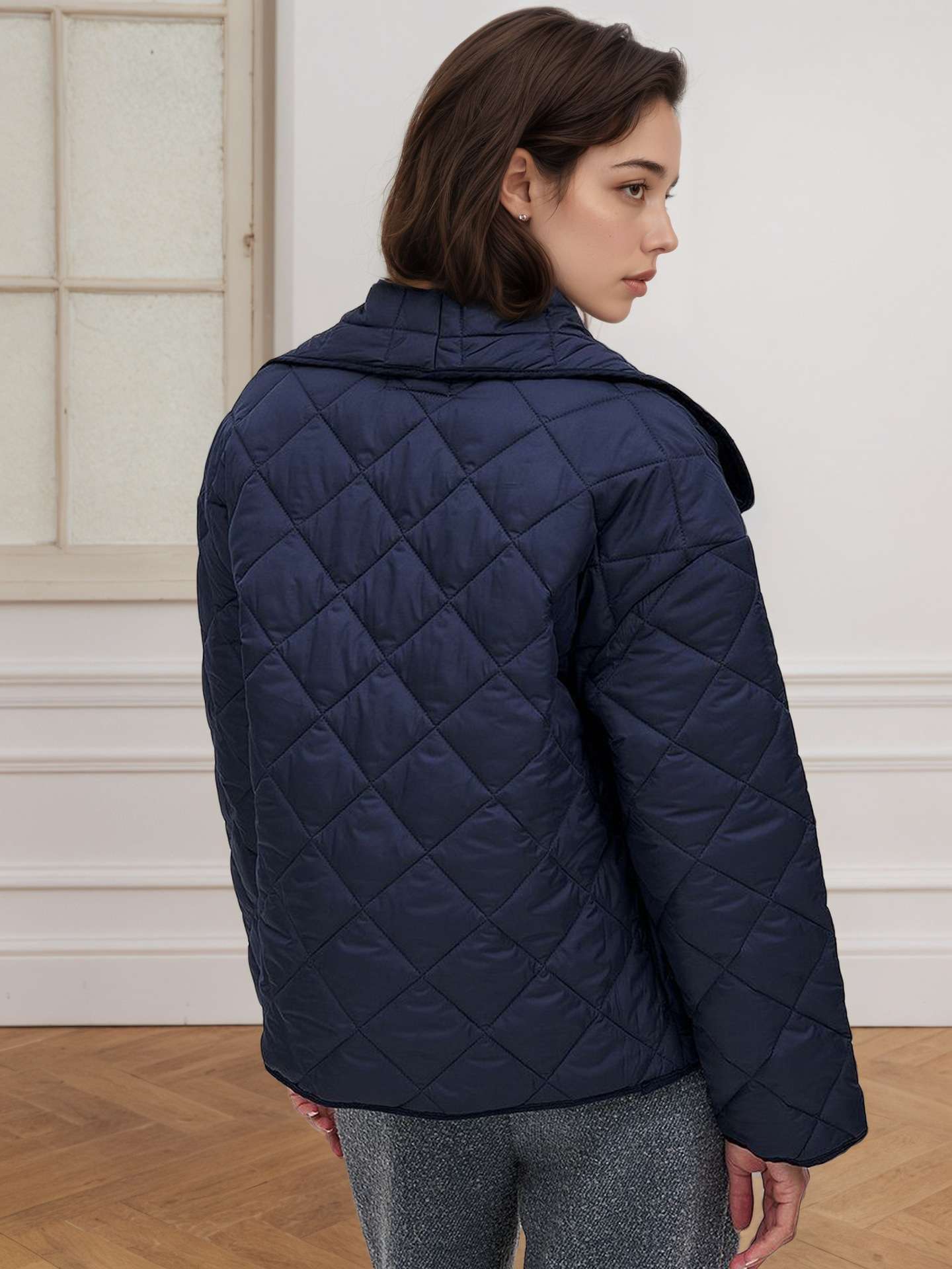 Oversized Jacket with Large Collar image 2