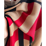 Color Block Striped Scarf Shawl image 4