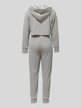 Cropped Hoodie Sweatshirt With Joggers image 3