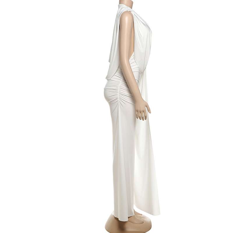 Elegant Draped Maxi Dress image 3
