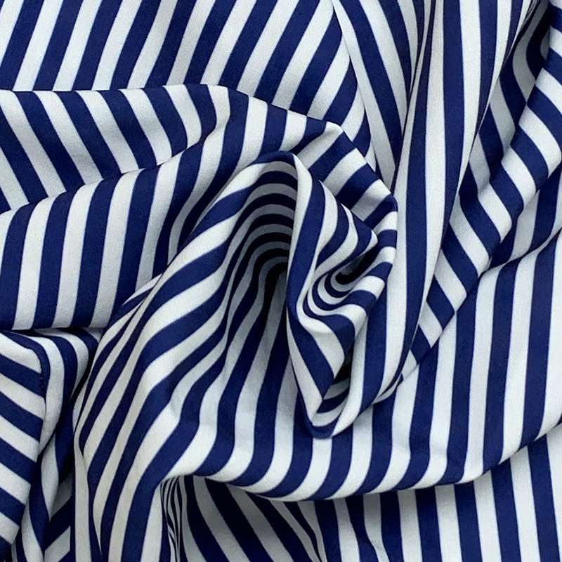 Blue and White Striped Shirt image 4
