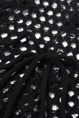 Hollow Out Knit Tassel Jumpsuit image 7