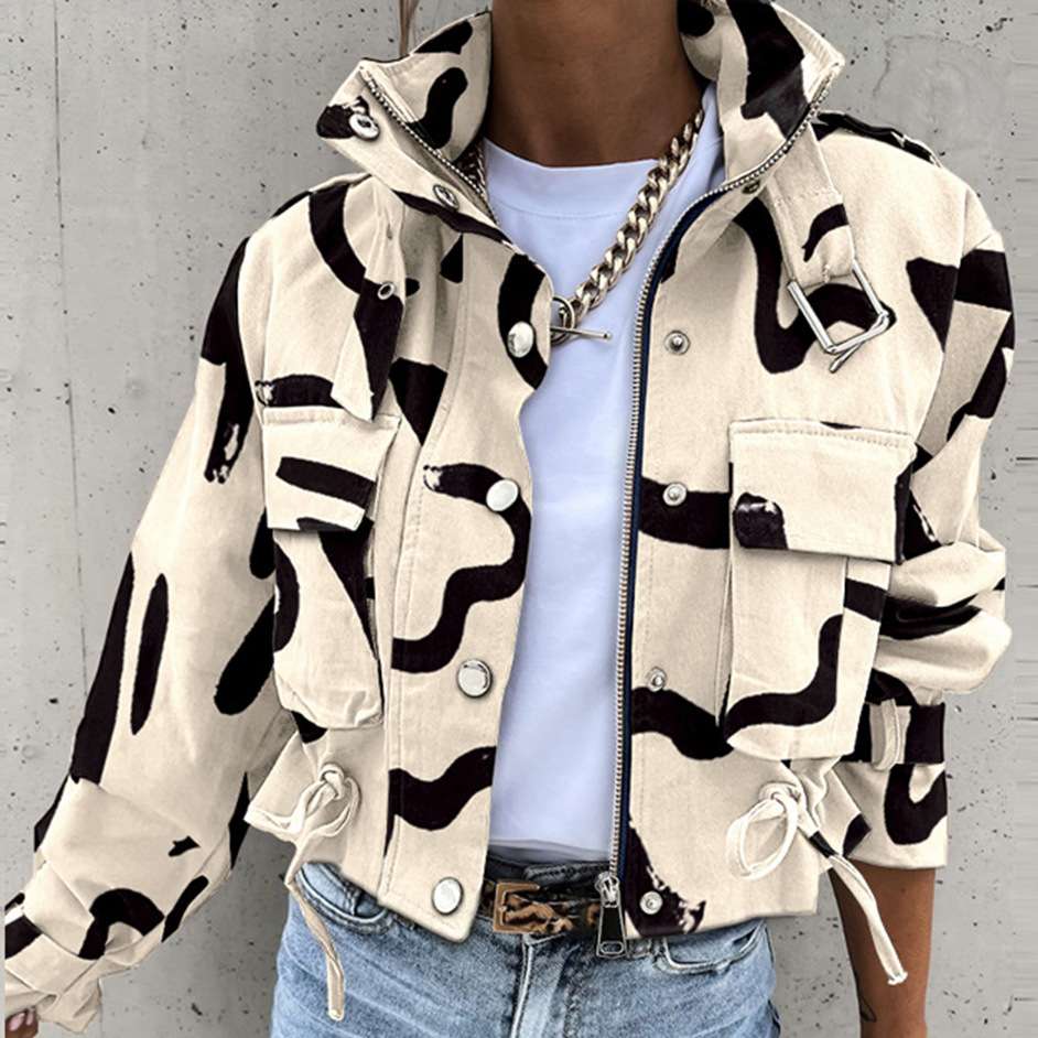 Cropped Retro Style Jacket image 1