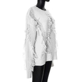 Fringe Flair Oversized Sweater image 2
