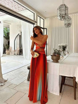 Sunset Ombre Cut-Out Maxi Dress image 3