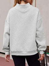 Long-sleeved High Neck Sweatshirt image 9