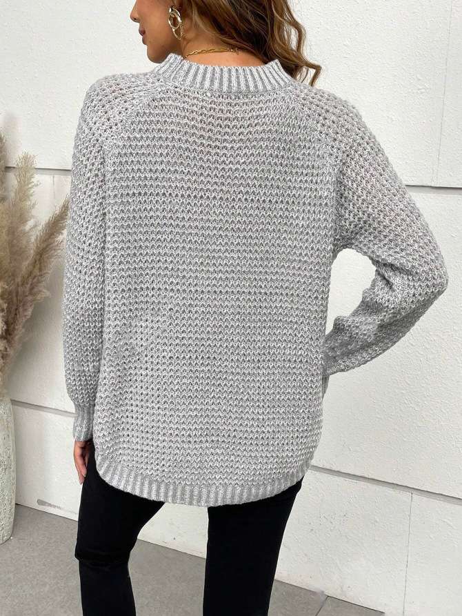 Turtleneck Oversized Pullover Casual Sweater image 7