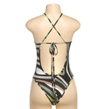 Stylish One-Shoulder Camouflage Print Bodysui image 3