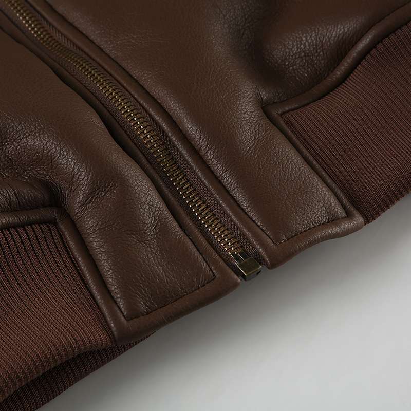 Fur Trim Collar Zipper Bomber Jacket image 8