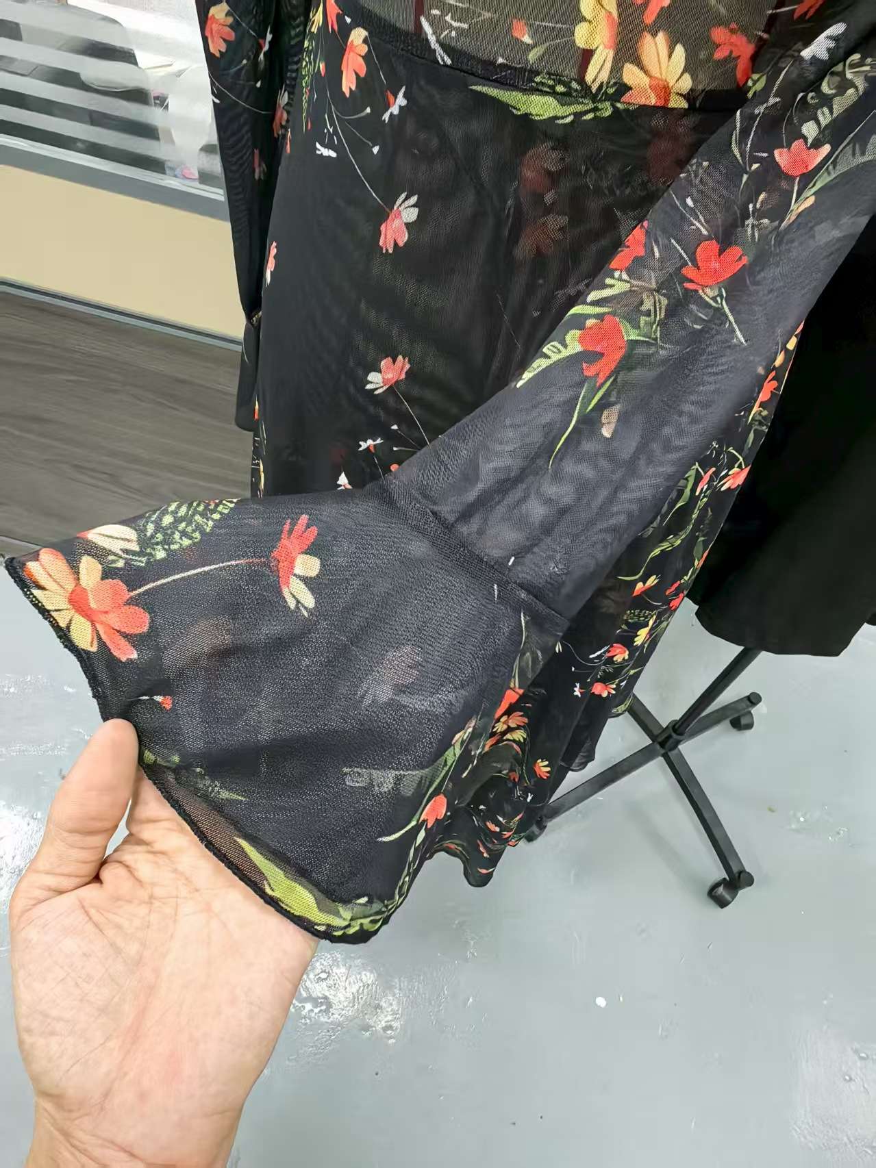 Floral Ruffle Maxi Dress image 4