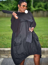 Short Sleeves Loose Patchwork Dress image 3