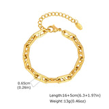 Elegant Gold Chain Link Bracelet image 5