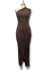 Sculpted Elegance One-Shoulder Gown image 4
