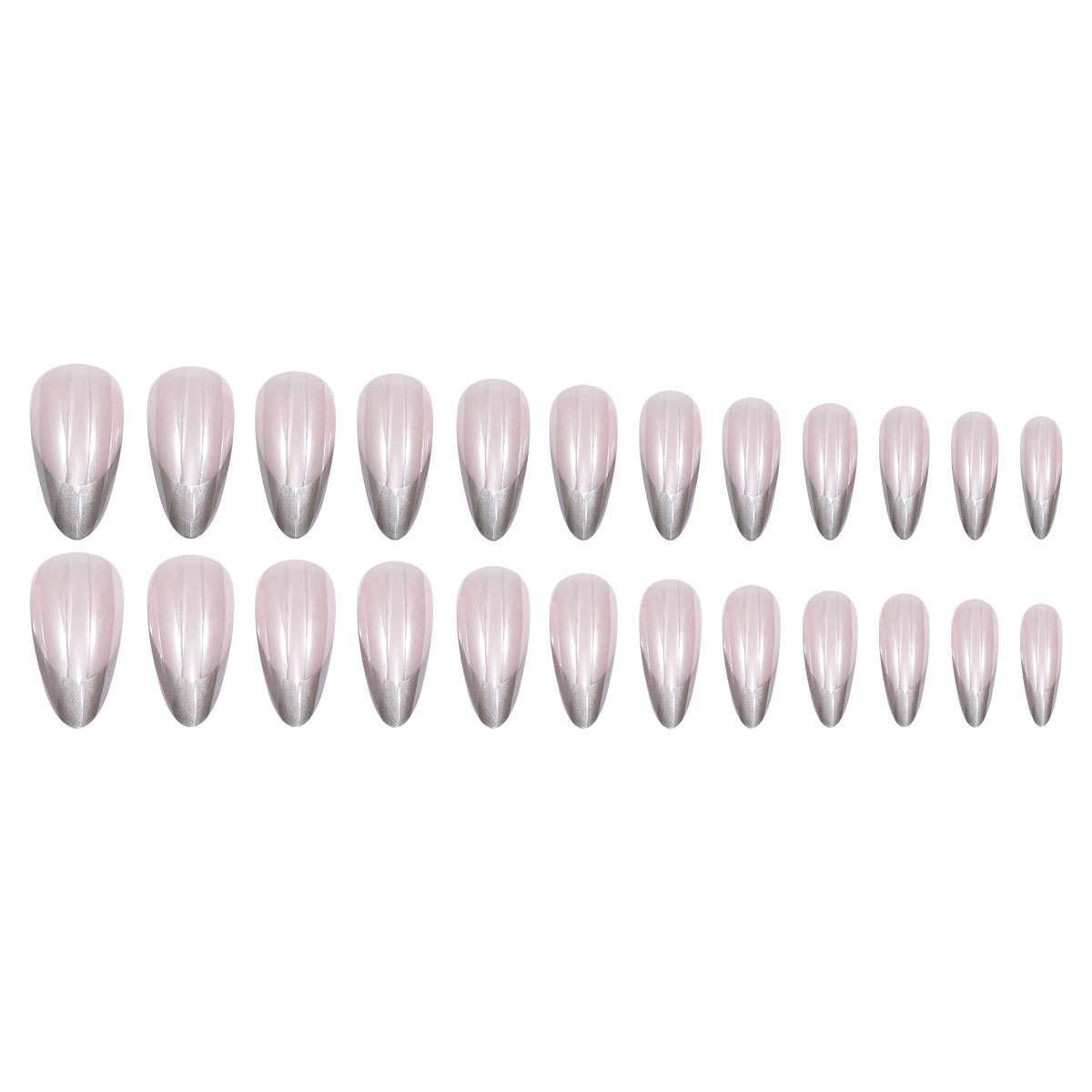 Chrome-Accent Almond Nail Design image 4