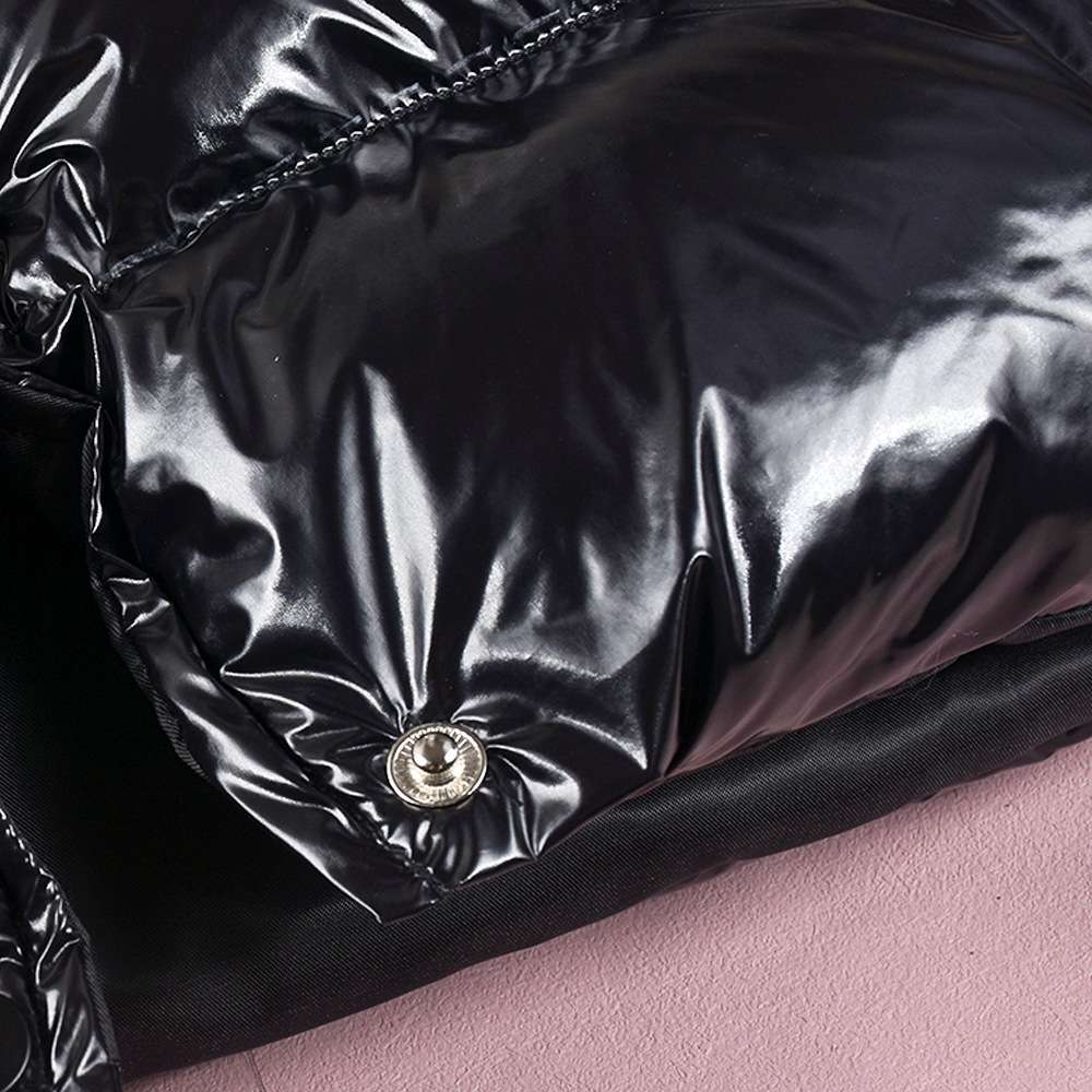 Crimson Cloud Cropped Puffer image 5