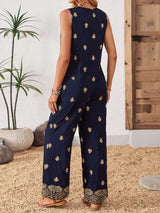 Sleeveless Top and Wide-Leg Pants Set image 2