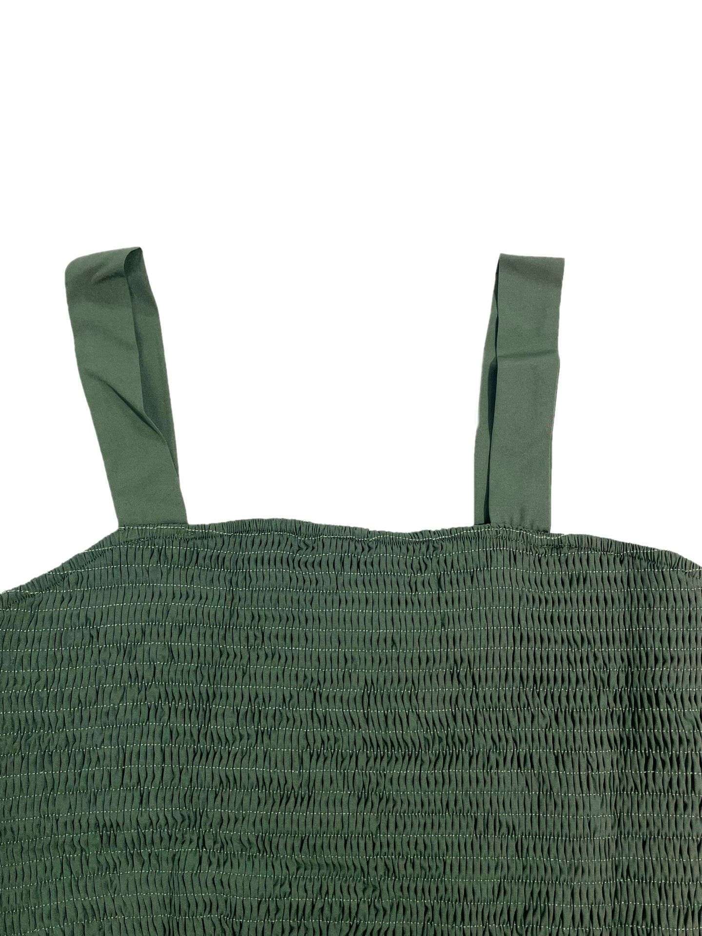 Smocked Maxi Dress with Ruffle Details image 7