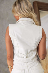 Sleeveless Jacket and Shorts Set image 3