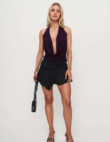 Deep Purple Halter Top image 1