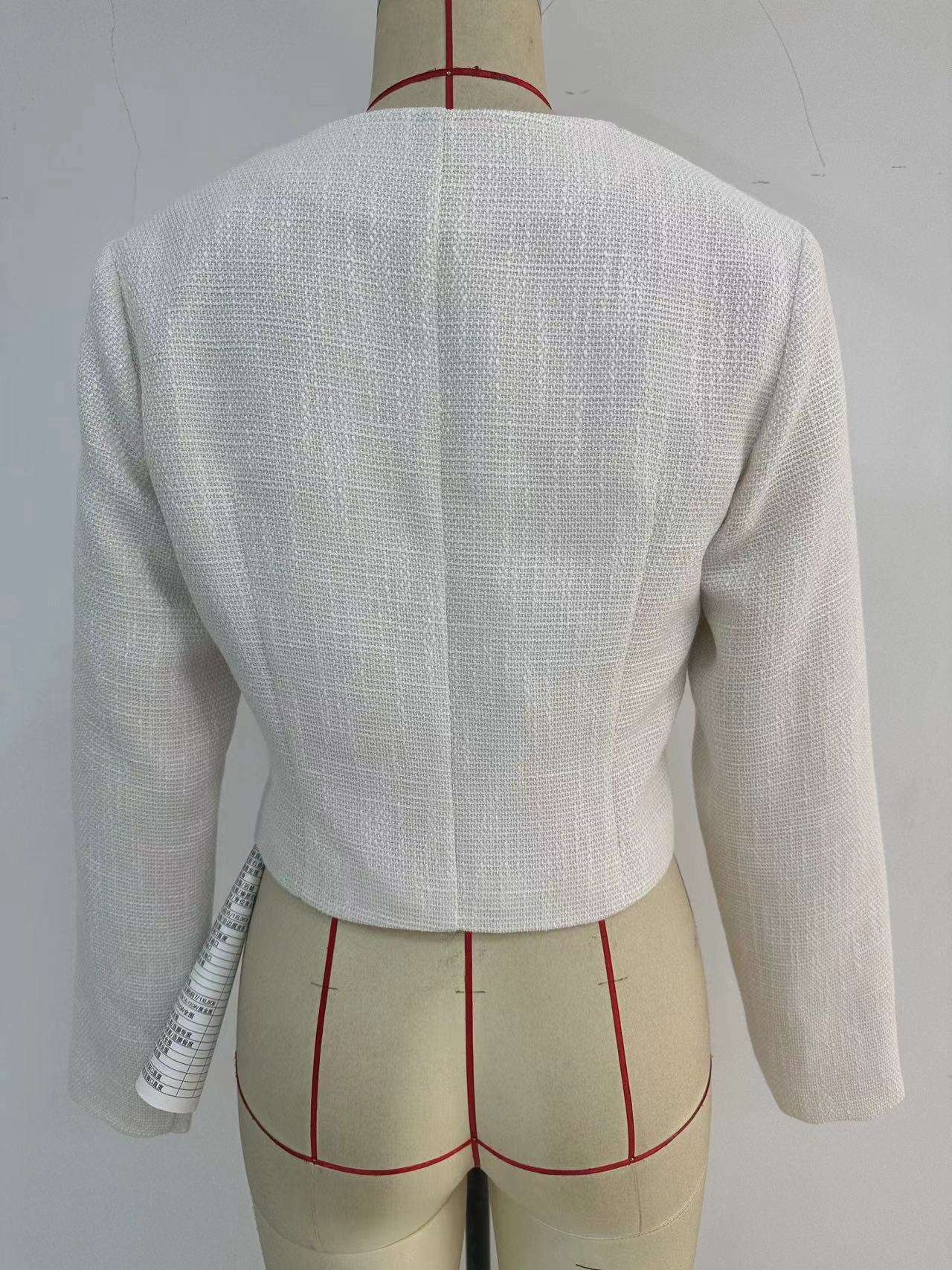 Asymmetric Bow Long Sleeve Jacket image 3