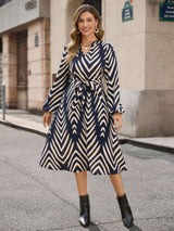 Stylish Geometric Pattern Dress image 0