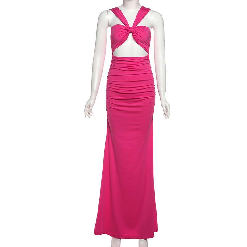 Cut-Out Evening Gown with Ruched Detailing image 4