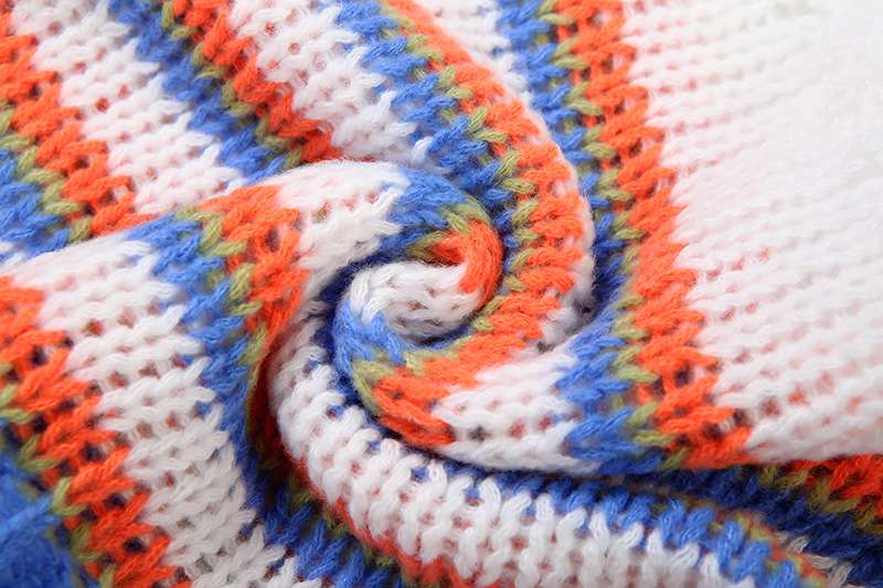 Cozy Colorful Crochet Sweater image 5