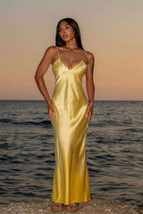 Elegant Maxi Dress with Spaghetti Straps image 0