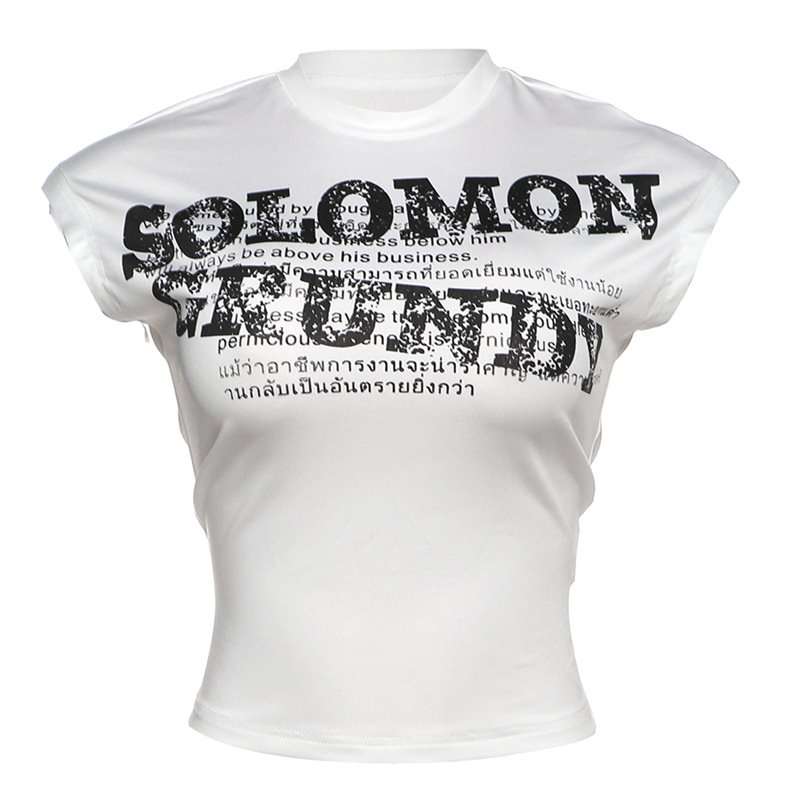 Printed Detailed Crop Top image 5