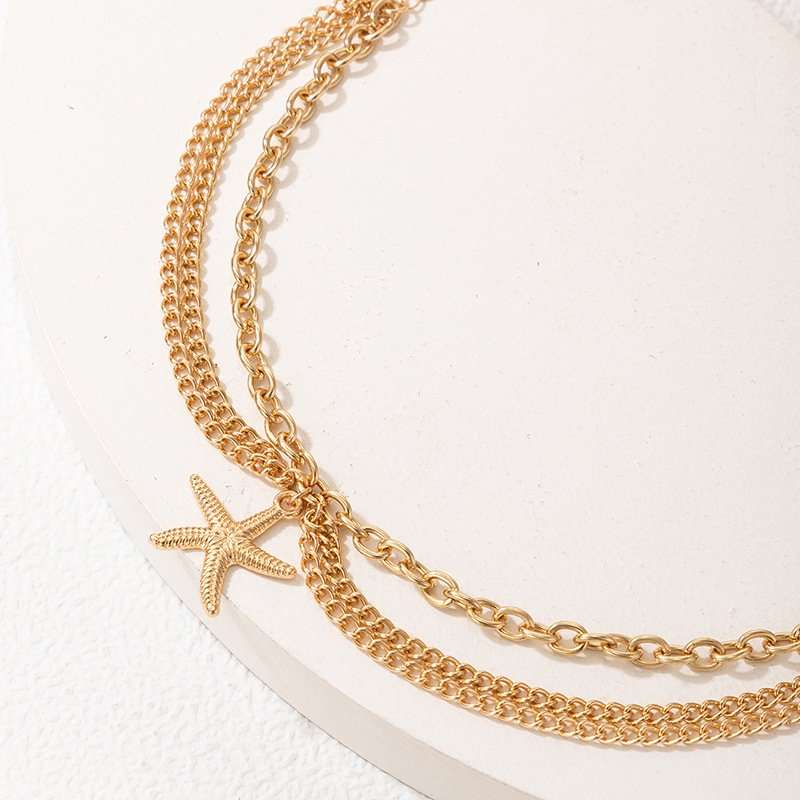 Gold Starfish Anklet image 6